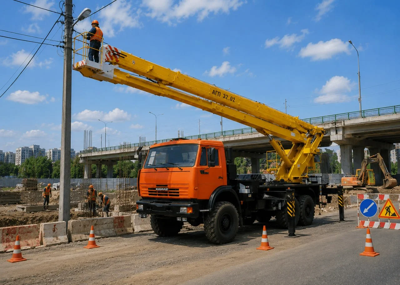 Аренда автовышки 28 метров в Сморгони