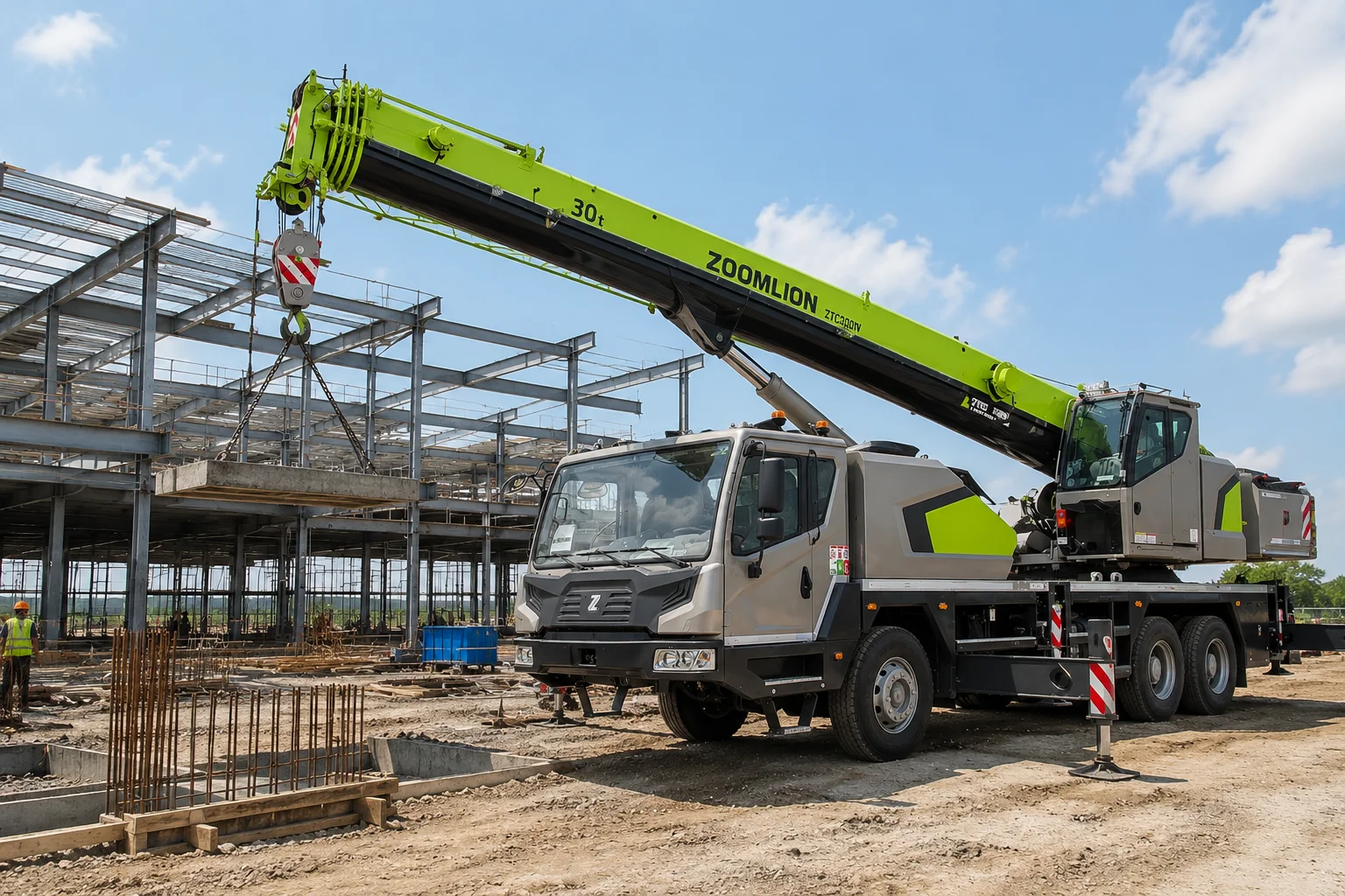 Аренда автокрана ZTC300V-1 30 тонн в Вилейке